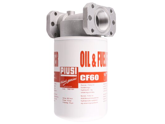 Fuel and oil filter Piusi 60 l/min, 10 µm, art: F0777200A.