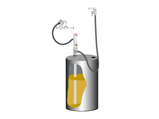 Oil draining kit with PM 4, 5:1 pump for drum