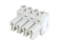 Wieland 4P connector, grey, female